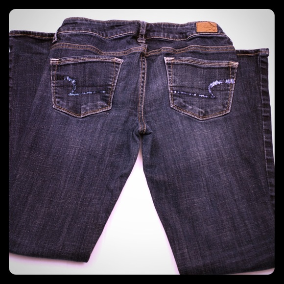 American Eagle Outfitters Denim - 🚨SALE🚨 AEO 🦅 Skinny Kick sequined Jeans